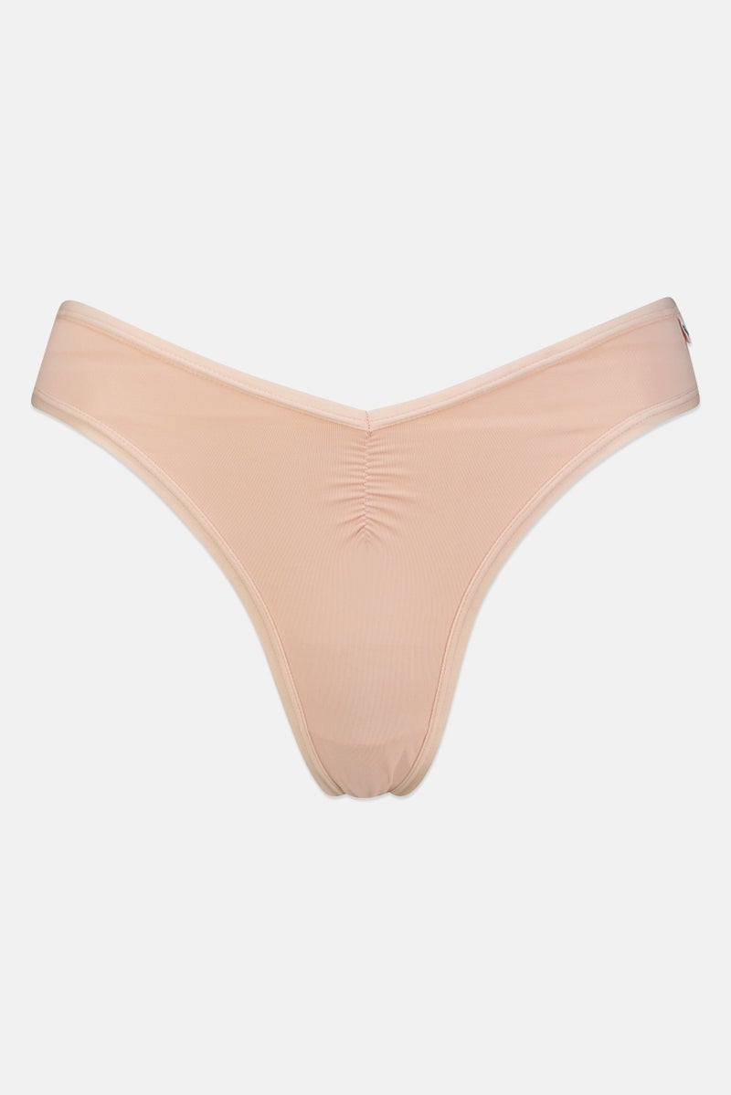 BCBG Women 3 Pieces Brand Logo High Cut Panties, Multicolor - Image 3