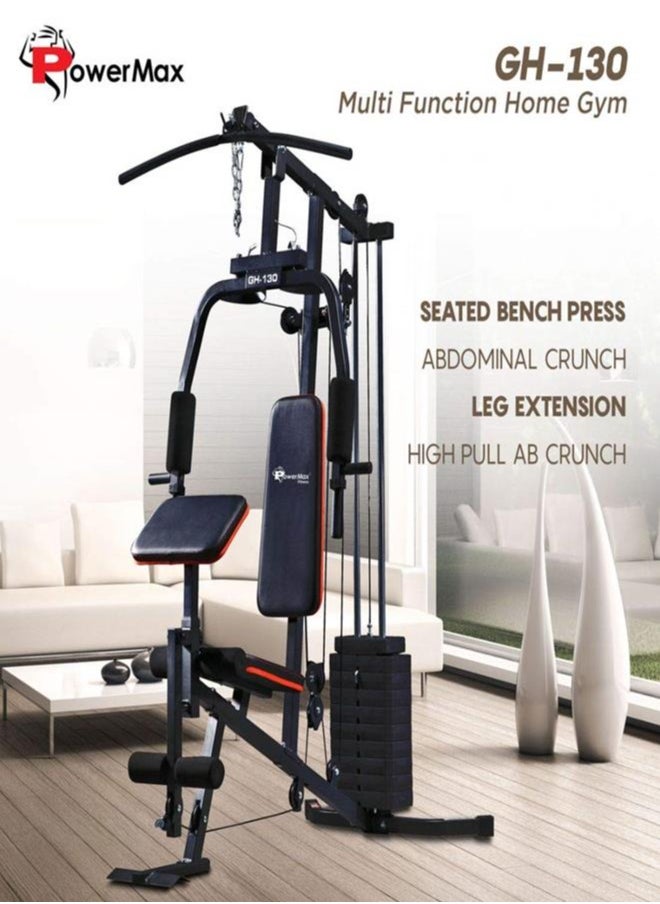 PowerMax Fitness PowerMax Fitness GH-130 Multifunction Home Gym Workout Machine | Weight 61 kgs/135LBS | Adjustable Weight | Arm Pad | Breathable Back Cushion | Compact Design Multi-station gym | Home fitness system  - Image 2