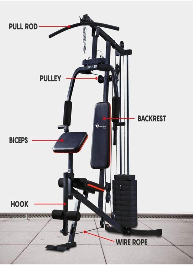PowerMax Fitness PowerMax Fitness GH-130 Multifunction Home Gym Workout Machine | Weight 61 kgs/135LBS | Adjustable Weight | Arm Pad | Breathable Back Cushion | Compact Design Multi-station gym | Home fitness system  - Image 3