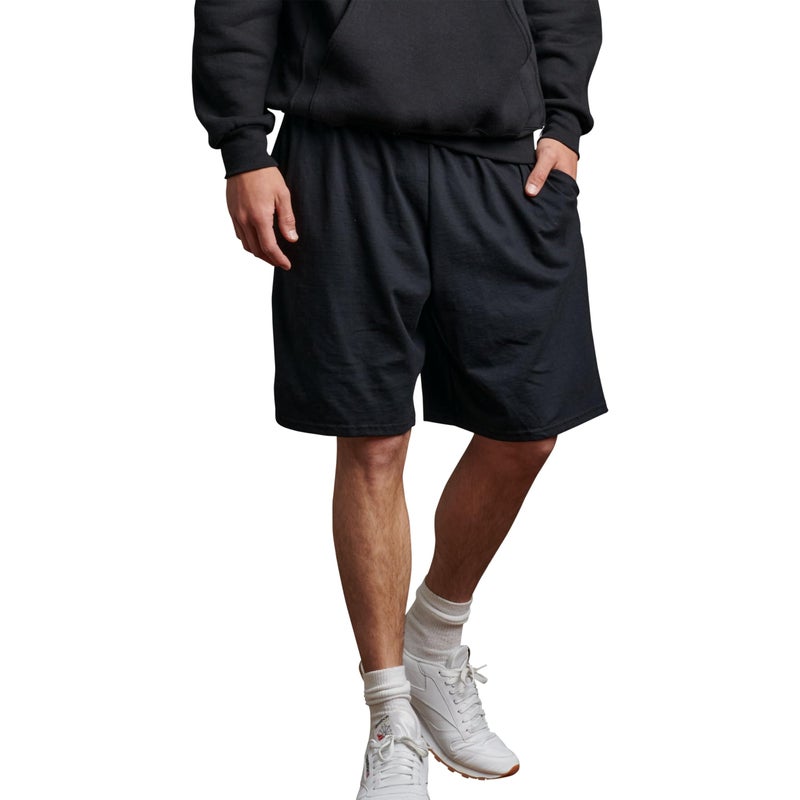 Russell Athletic Mens Cotton & Jogger with Pockets Short, Basic Cotton - Black, Small US - Image 1