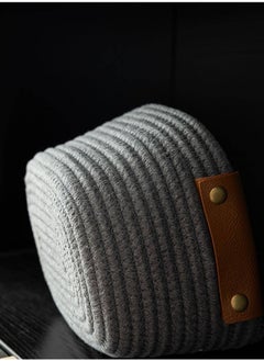 Generic Cotton Rope Storage Basket - Gray  - Image 2