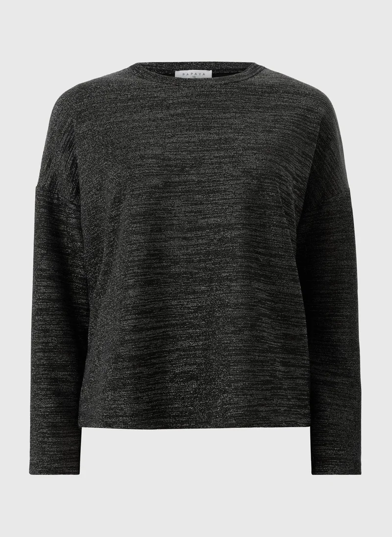 Matalan Black Black Sparkle Co Ord Top for Women | Best Price UAE