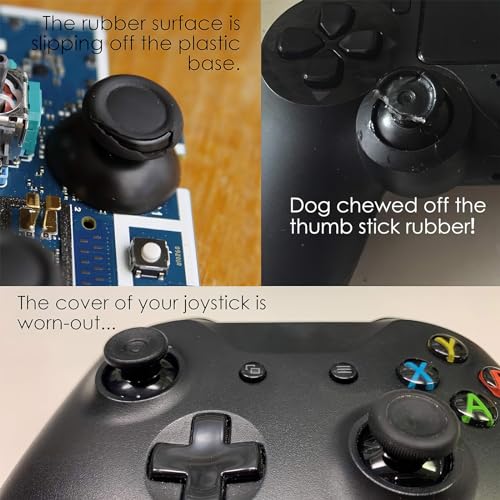 TOMSIN® Replacement Thumbsticks for Xbox One/ PS4 Controllers, Joysticks Repair Kit for Xbox One S (4 Pcs) - Image 2