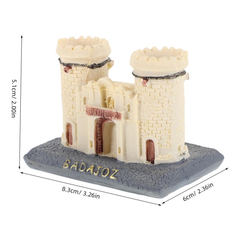 Miniature Spanish Castle Figurine For Fairy Garden Ornament Decor - Image 3