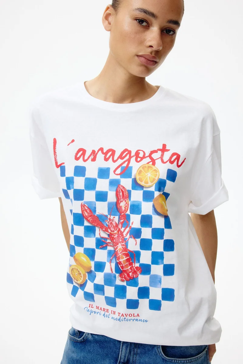 H&M Oversized printed T-shirt
