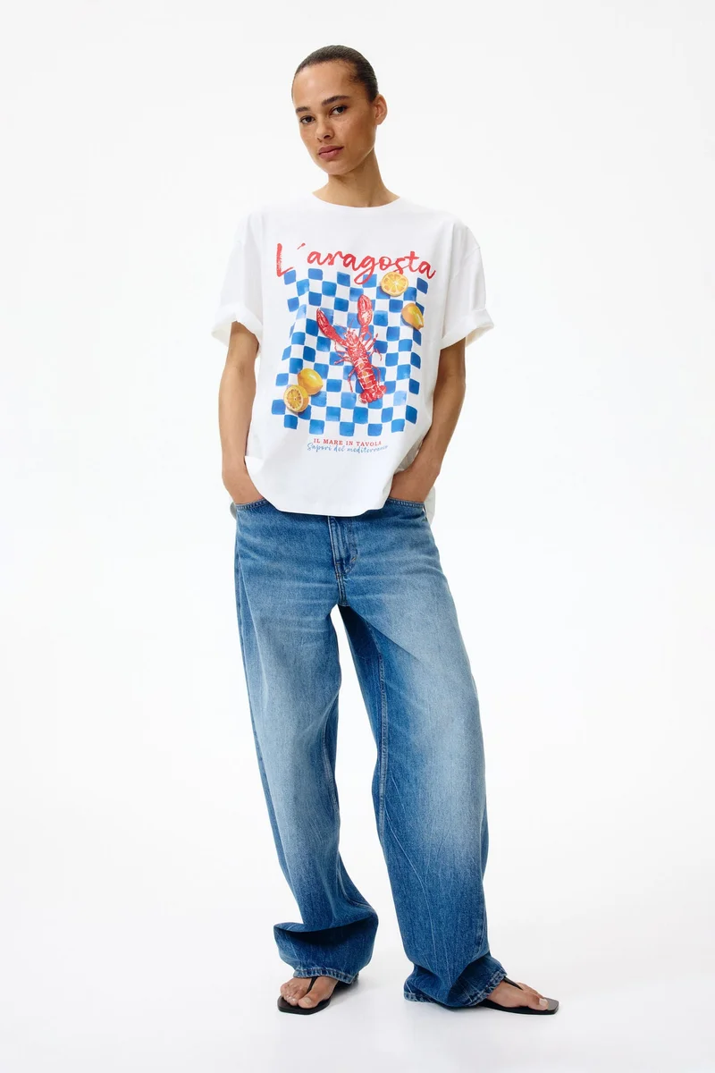 H&M Oversized printed T-shirt