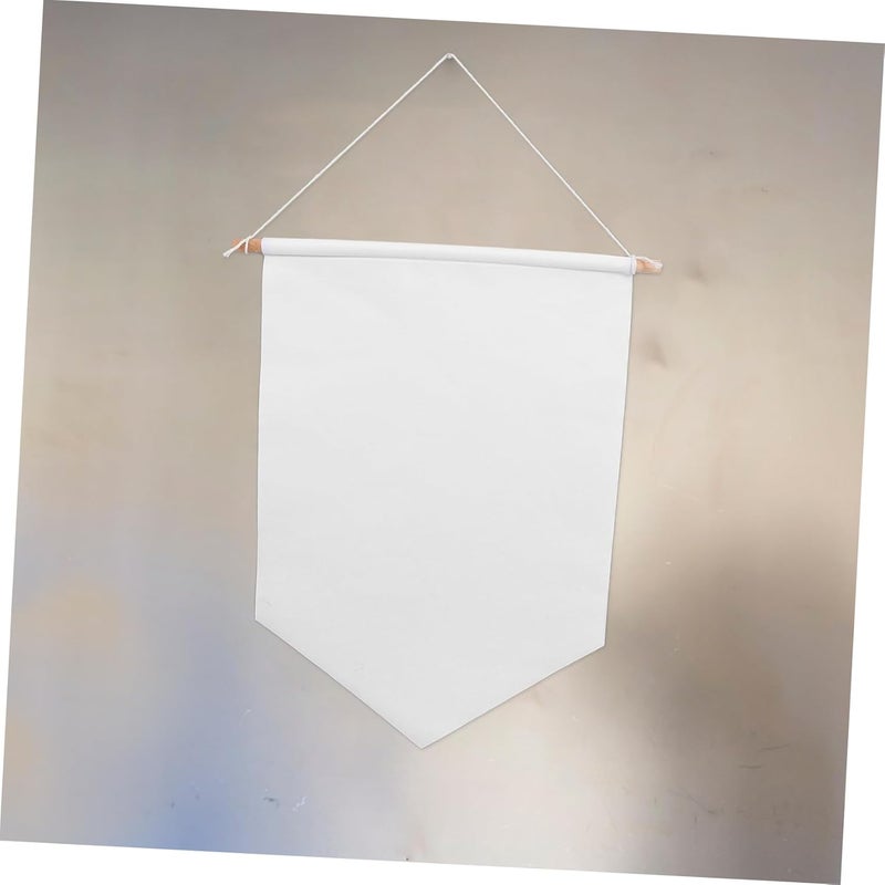 Outanaya 2pcs Diy Blank Canvas Garden Flags Outdoor Decor for for Camping Weddings and Special Events Easy to Hang and Personalize - Image 3