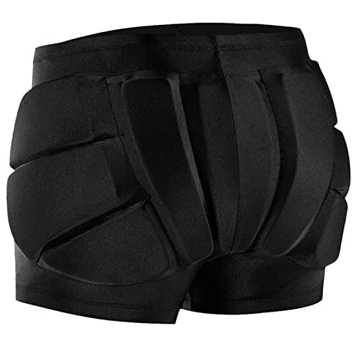 RANDDER Kids Butt Pad Shorts for Skating Snowboarding Ski Hockey, Hip Tailbone Padded Shorts for Youth Child(Black, L) - Image 1