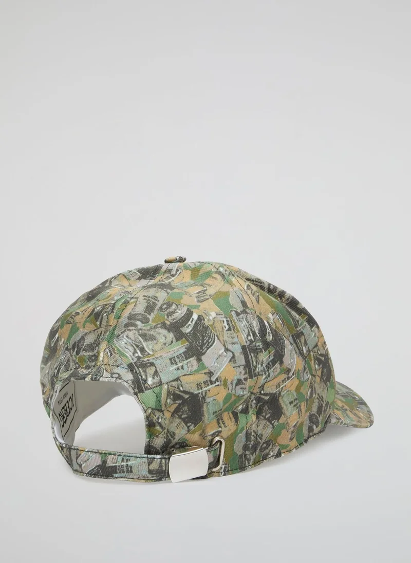 أيسبيرغ Multicolour Graffiti Design Camo Cap (Adjustable)
