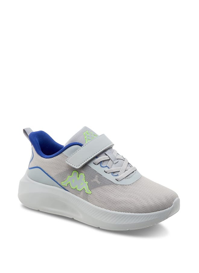 Kappa Boys' Logo Print Sports Shoes with Hook and Loop Closure  - Image 2