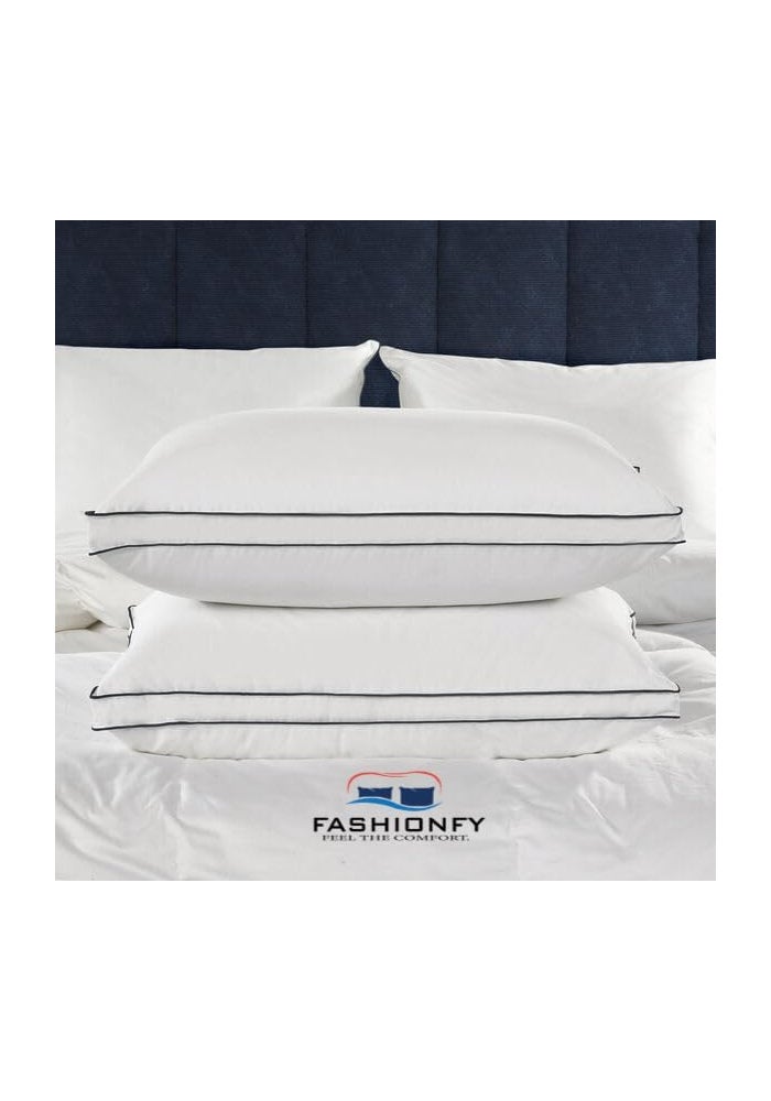 FASHIONFYÃ‚Â® Down Alternative Bed Pillows Set of 2 - Queen Size (20"x28") - Image 2