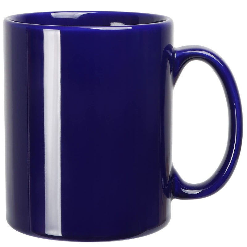 SHOWFULL Large Coffee Mug 22 OZ Coffee Mugs 650ml Smooth Ceramic Tea Cups Big Capacity and Handle for Office Home Blue