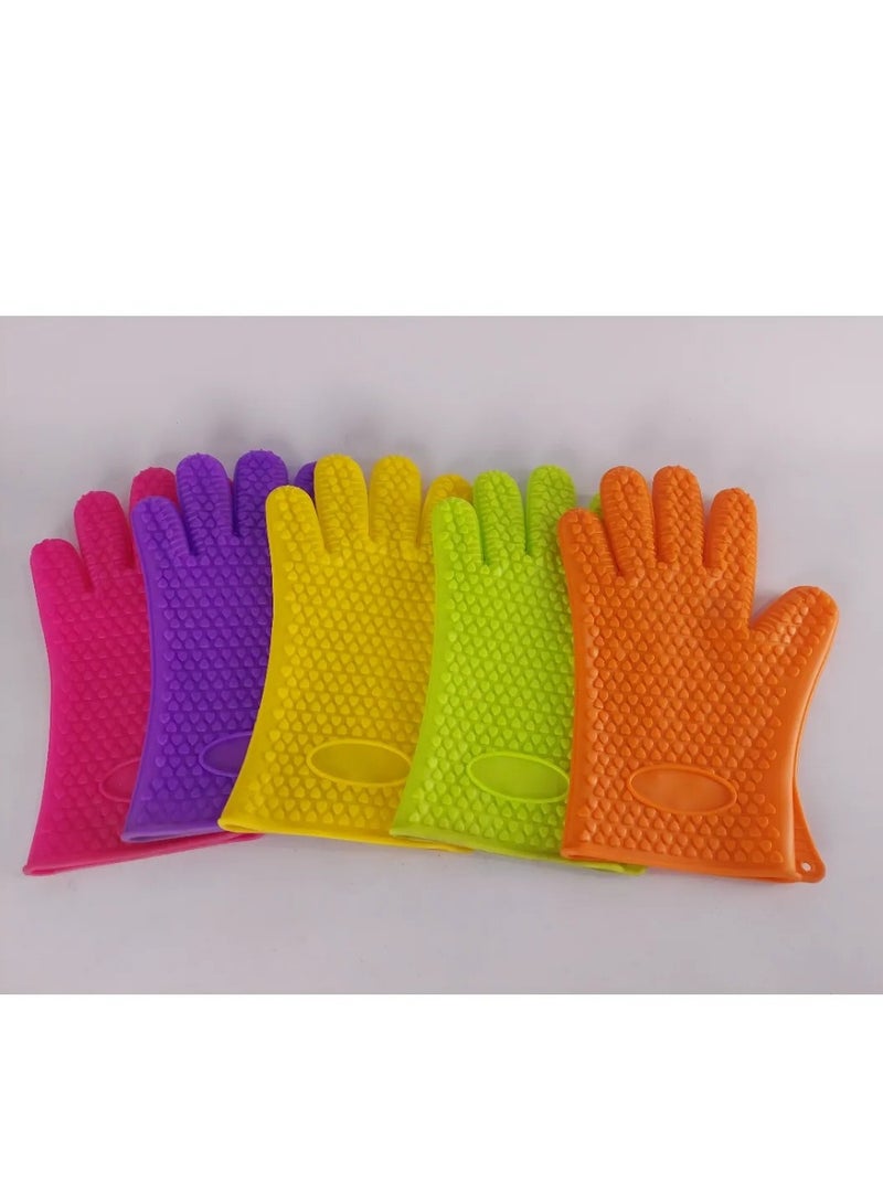 Multicolor Silicone Thermal Gloves  - Image 2