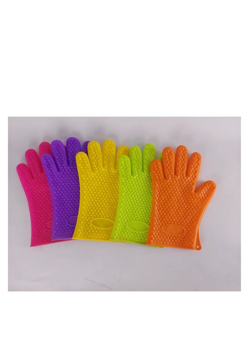 Multicolor Silicone Thermal Gloves  - Image 1