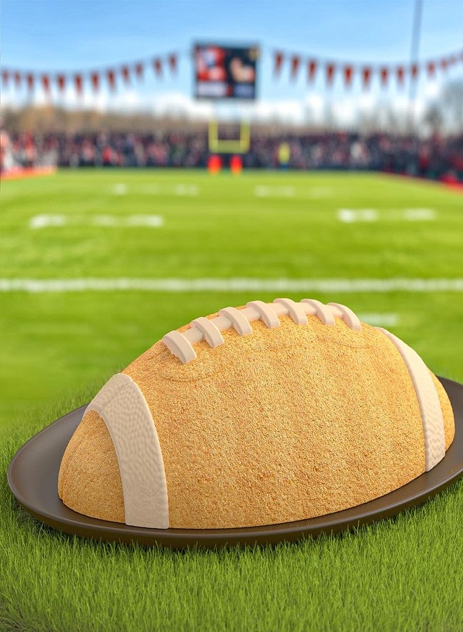 Apiocmy 11 Inch Football Cake Pan - Nonstick 3D Football Shaped Silicone Mold with Scraper for Baking, Breakable Chocolate Mold, Sports-Themed Party - Image 5