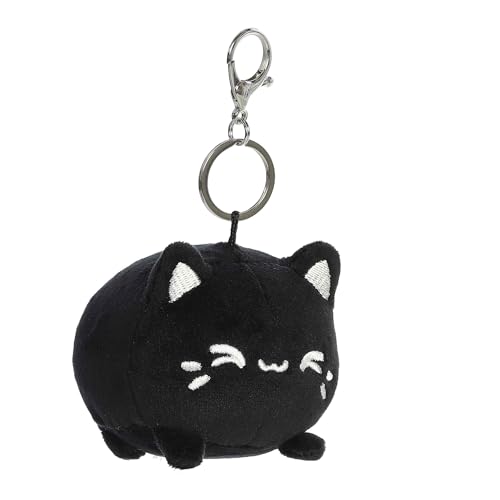 Aurora Enchanting Tasty Peach Meowchi ClipOn Bright Colorful Design For Room Decor Perfect for Adults Kids and Birthdays Black Sesame 35 Inches - Image 1