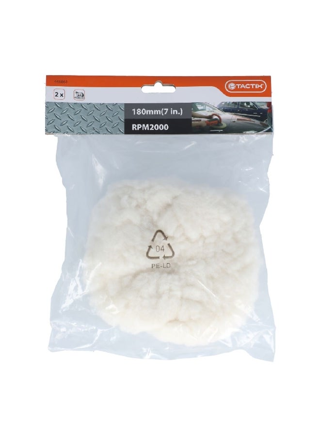 Tactix 2-Piece Polishing Caps 180 mm 446861  - Image 3