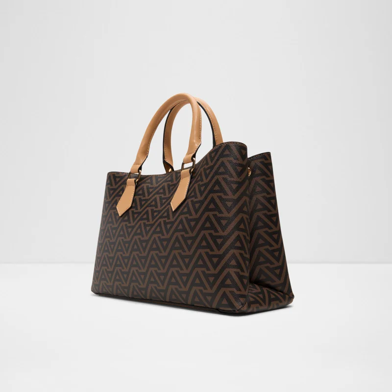 الدو BAELI Monogram Patterned Zippered Satchel Bag