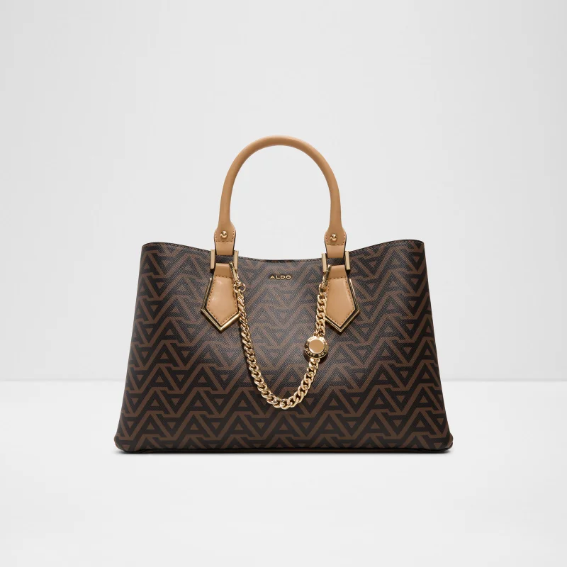 الدو BAELI Monogram Patterned Zippered Satchel Bag