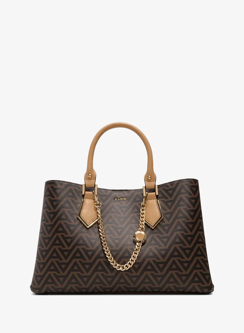 الدو BAELI Monogram Patterned Zippered Satchel Bag