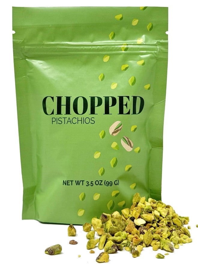 crait Raw Chopped Pistachios Unsalted, Unroasted Pistachio Crumble for Baking & Toppings, Made in USA, 3.5 oz Resealable Bag - Image 1