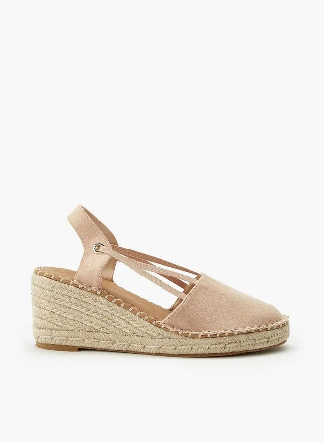 بيبرمنت Women Textured Wedge Heel Espadrille Sandals