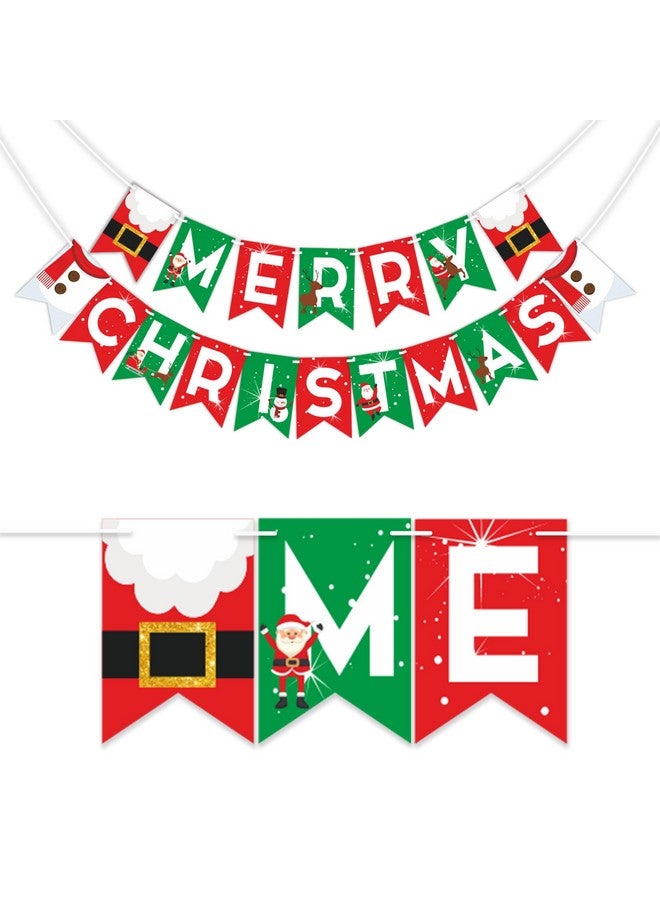 Wobbox Merry Christmas Banner, Happy Christmas Banner, Christmas Decorations Items For Home-FP1017 - Image 1