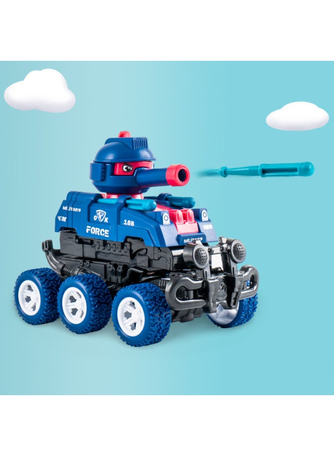 Can Fire Bullets Tank Car Inertial Impact Collision Transformation Toys Tank Children's Toys Wholesale 