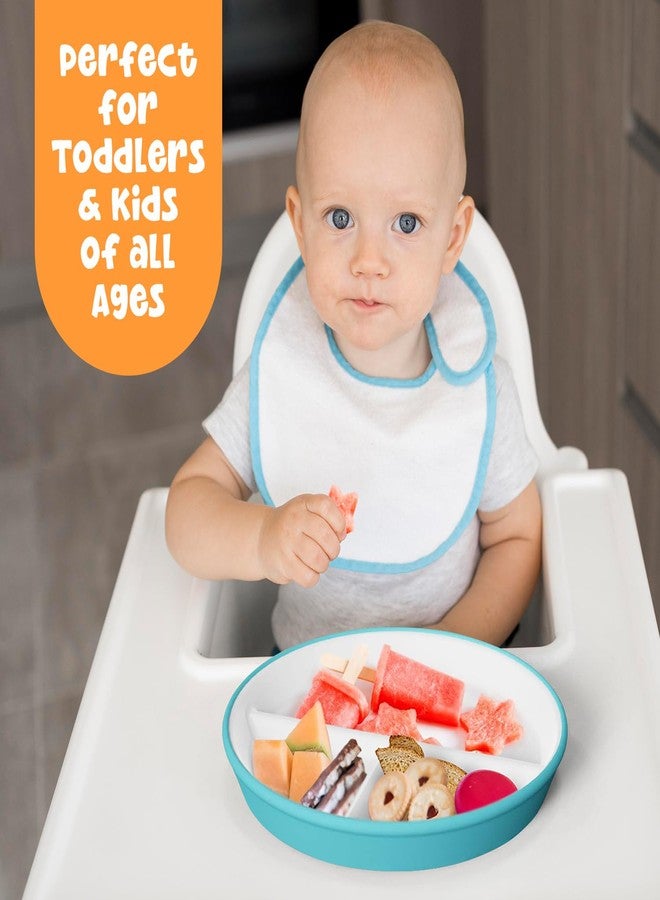 Jayour Kids Porcelain Plates with Anti-Slip Silicone Sleeves | Microwave & Dishwasher Safe | Premium Divided Toddler Plates for Eating | Perfect for Toddlers & Kids - Image 2