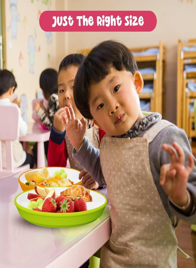 Jayour Kids Porcelain Plates with Anti-Slip Silicone Sleeves | Microwave & Dishwasher Safe | Premium Divided Toddler Plates for Eating | Perfect for Toddlers & Kids - Image 3