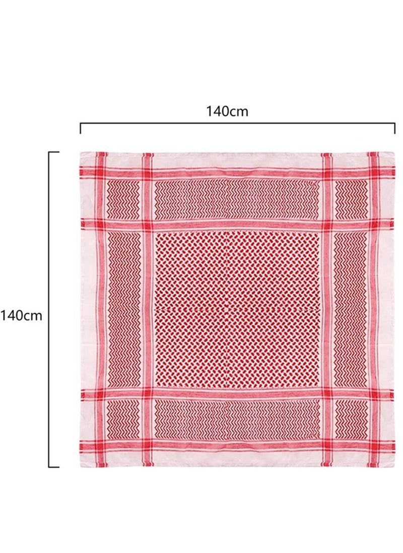 ELTRAZONE - Arab Keffiyeh Adult Men's Turban Thick Muslim Hijab Shemagh Polyester Middle East Arafat Scarf Tactical Desert - Image 1