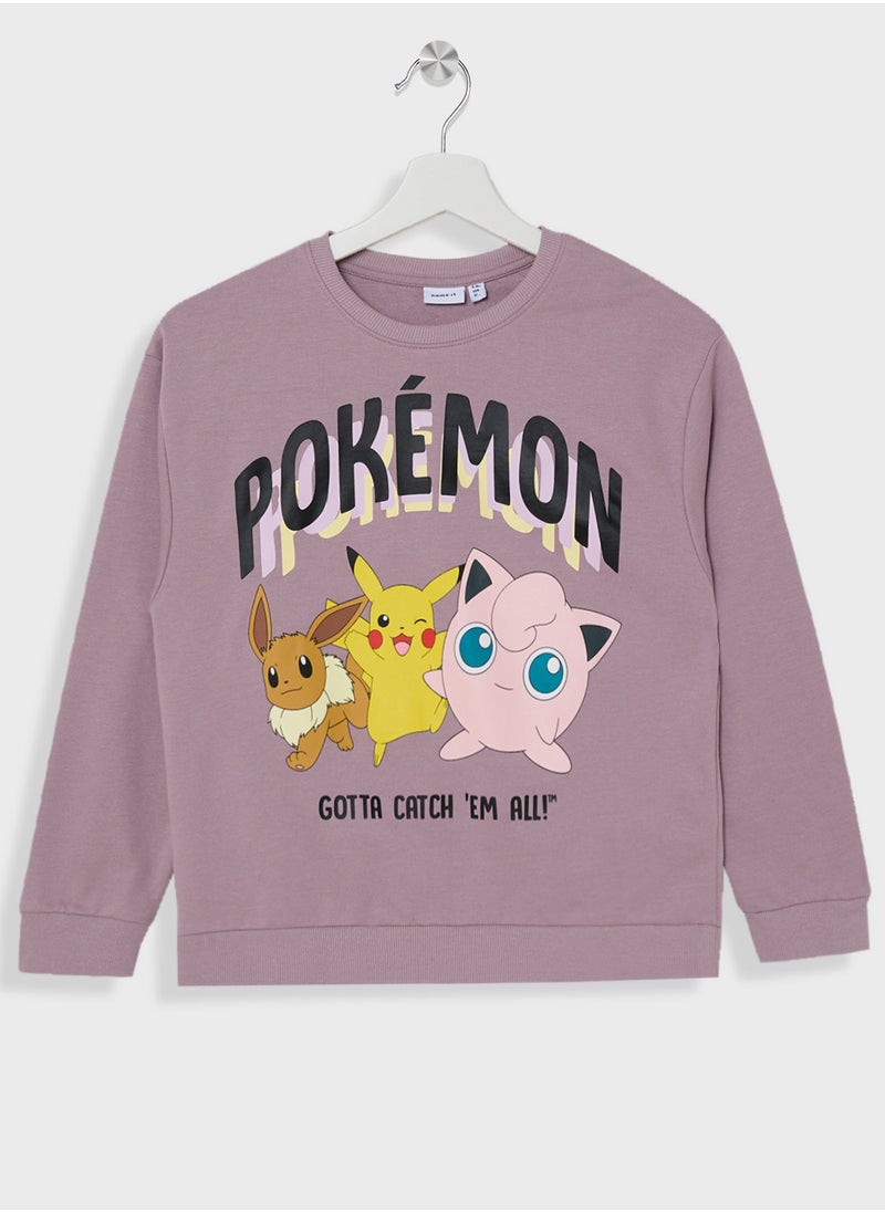 NAME IT Kids Pokemon Sweatshirt  - Image 1