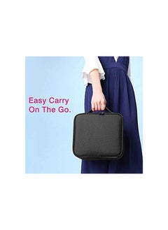 HOPHOP Travel Makeup Case, Cosmetic Organizer Bag Makeup Train Case With Compartment  - Image 3