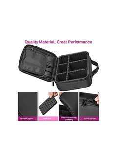 HOPHOP Travel Makeup Case, Cosmetic Organizer Bag Makeup Train Case With Compartment  - Image 4