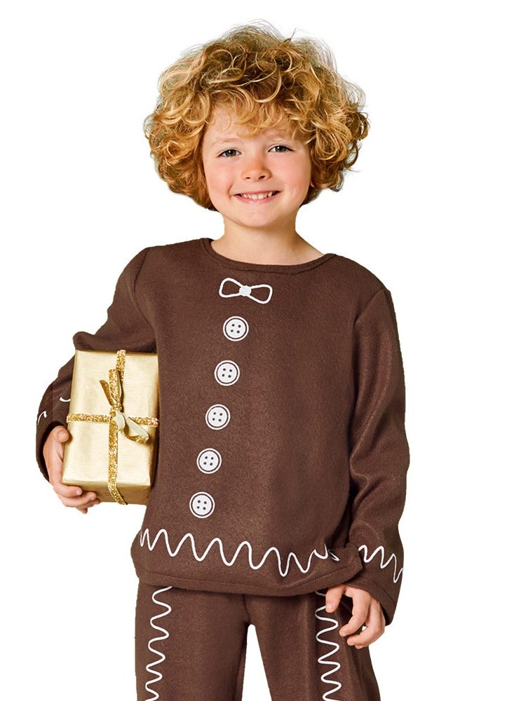 MAD TOYS Gingerbread Boys Festive Child Costume, Top and Trouser Age 3 to 8 years  - Image 2