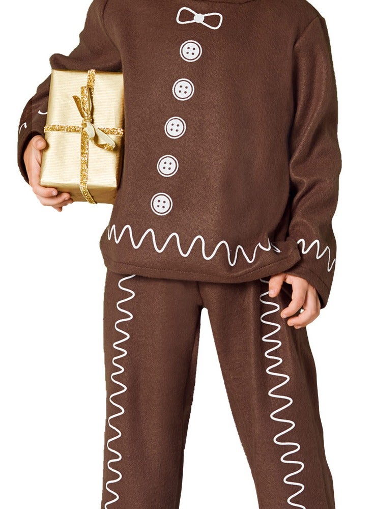 MAD TOYS Gingerbread Boys Festive Child Costume, Top and Trouser Age 3 to 8 years  - Image 3