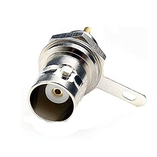 GDQLCNXB 5Pack BNC Female to Panel Mount with Nut Bulkhead Handle Solder Post Jack Connector RF Coaxial Adapter - Image 2