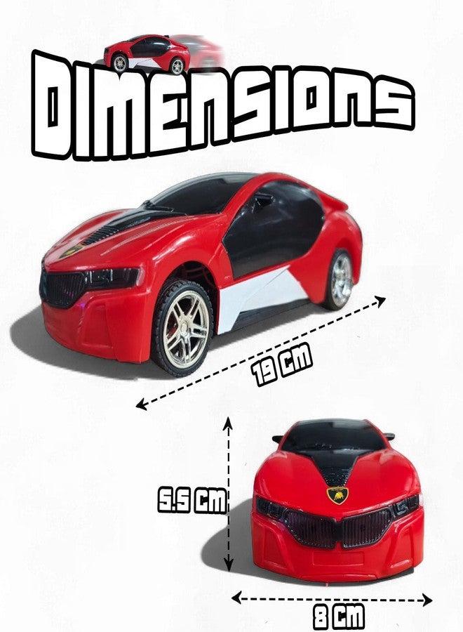MASTIDRIVE RC with DC Motor/Control car/Remote wali/Upgrade RC/Unboxing car (6328, RED) - Image 2