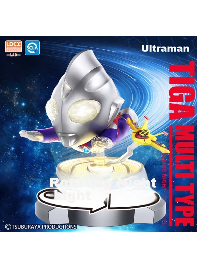 Ldcx Lingdong Chuangxiang Official Ultraman Tiga Merchandise, Rotating Night Light Toy, Boys' Birthday Gift, Bedroom Desktop Decoration - Image 1