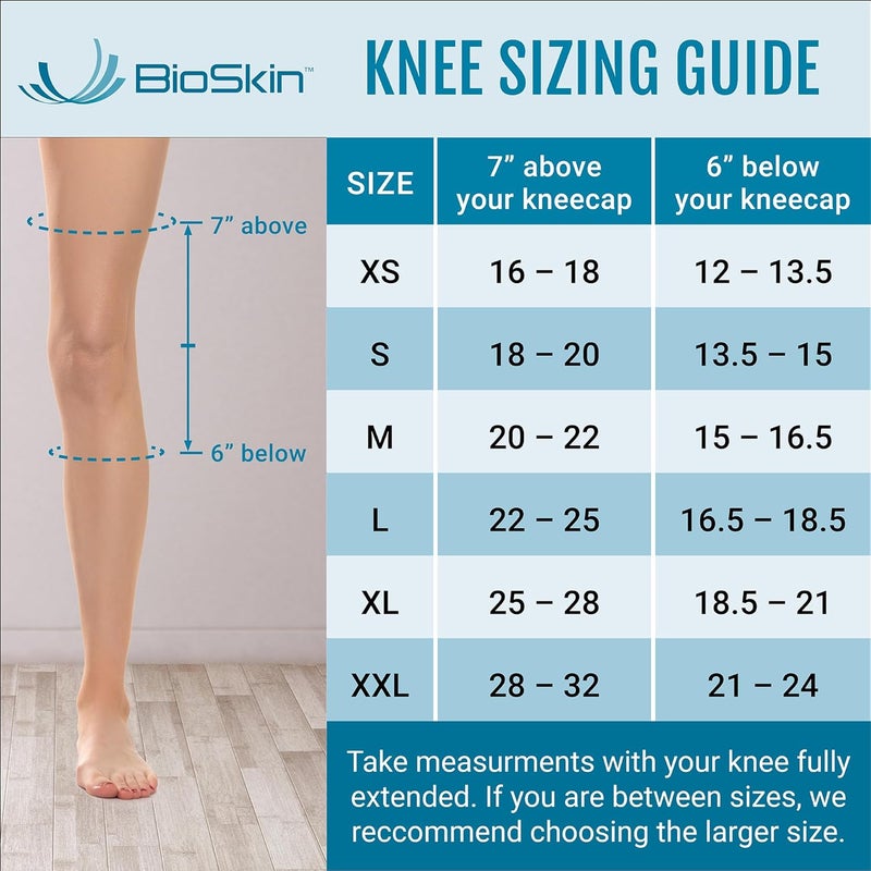 BioSkin Wraparound Compression Knee Brace for Knee Pain Relief, ACL & MCL Injuries, Meniscus Tear, and Arthritis Support - Image 3