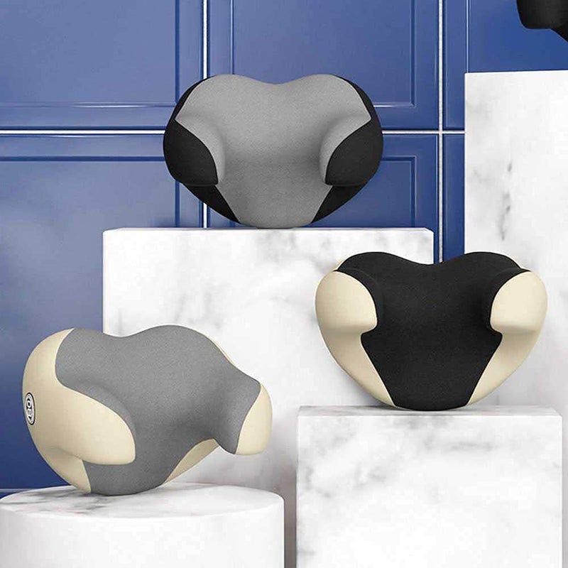 Ostin Ostin Headrest Travel Pillow Memory Foam Car Seat Pillow with Washable Pillow case UShape Support Release for Neck Pain Portable for Airplane Office Nap Reading Sleeping - Image 2