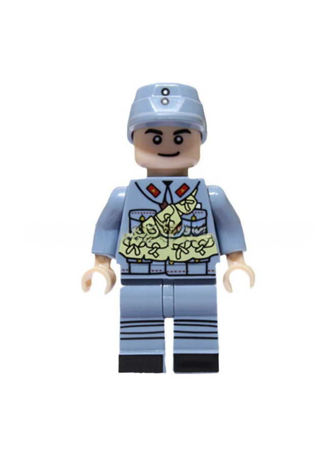 New Building Blocks Assembled Building Blocks Man's Uprising Soldier's Eight-way Little Doll Puzzle Man's 24-person Package - Image 5