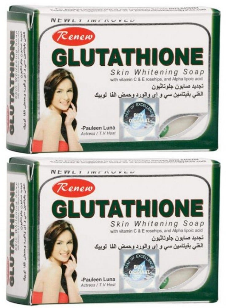 رينيو 2قطع من صابون تبييض البشرة بالغلوتاثيون 135جرام - Image 1