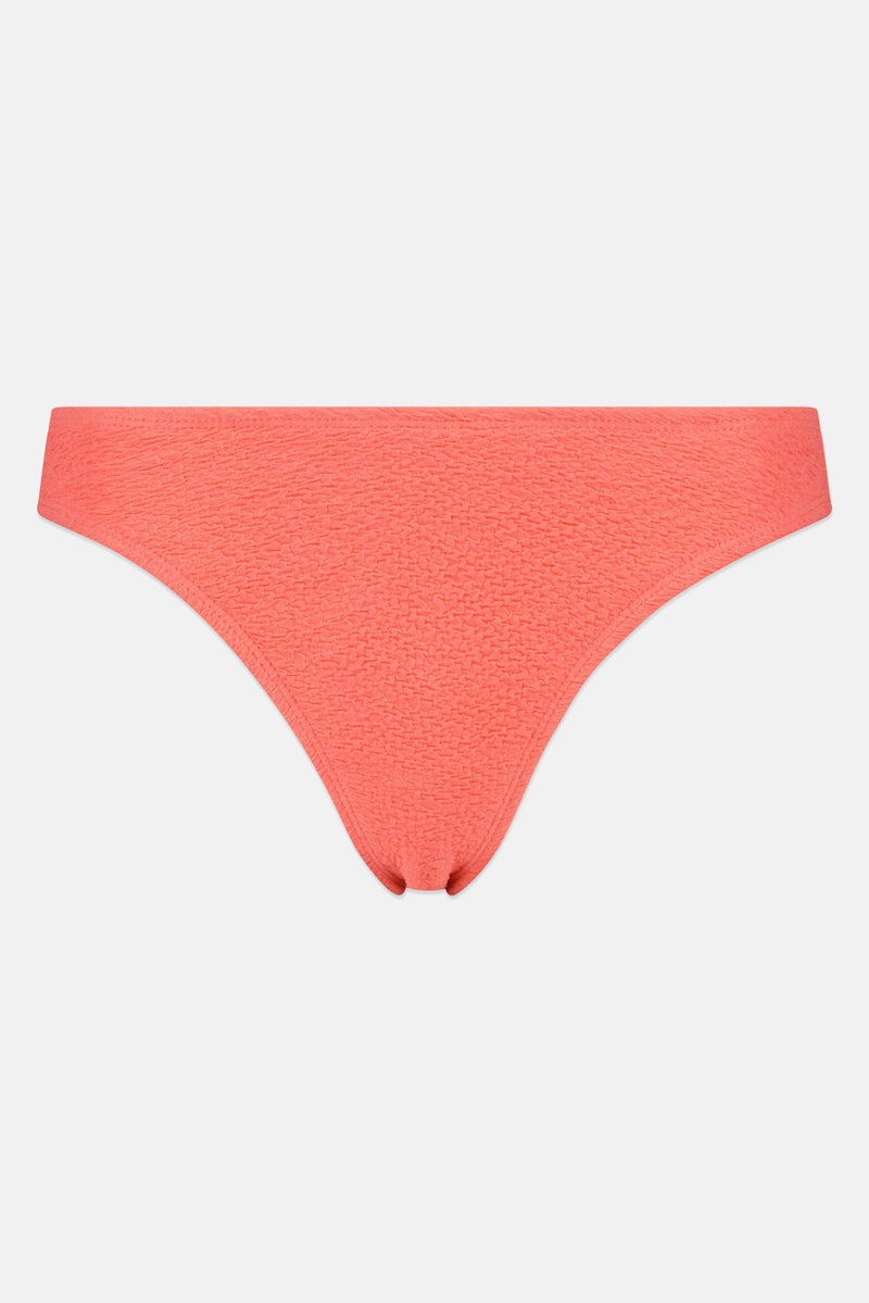 C&C California Women Textured Bikini Bottom, Pink - Image 3