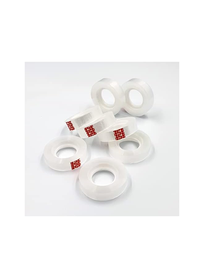 Maxi Maxi ST12 Clear Stationery Tape 8pcs, 1/2" (12mm) width X36Yads Length,Ideal for household, school and office, fixing and packaging.  - Image 3