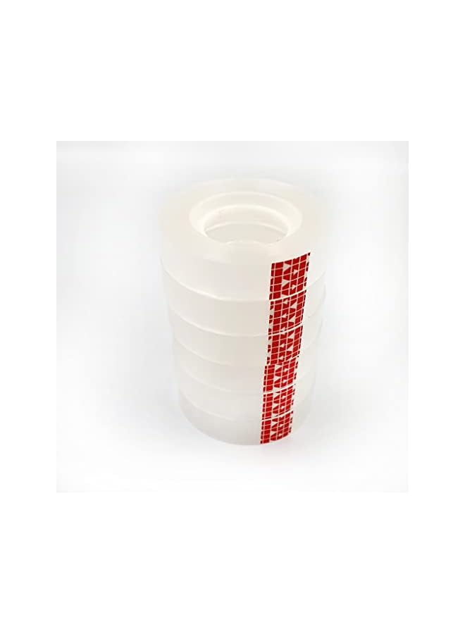 Maxi Maxi ST12 Clear Stationery Tape 8pcs, 1/2" (12mm) width X36Yads Length,Ideal for household, school and office, fixing and packaging.  - Image 2