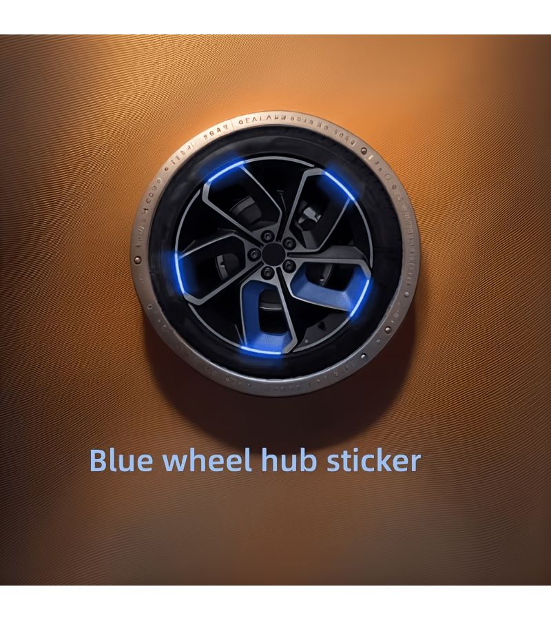 40pcs Car Wheel Reflective Strips Night Warning Stickers Rim Decoration Anti Scratch - Image 2