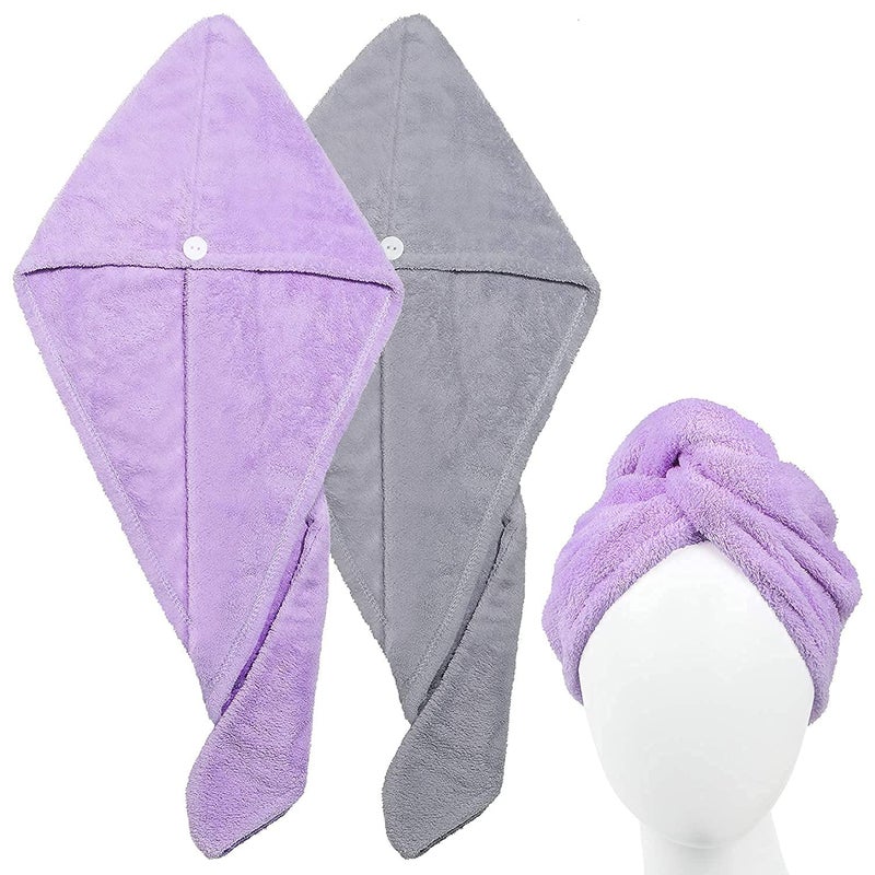 Niralasa Niralasa Bamboo Hair Turban Cotton Towel Quick HairDrying Absorbent Microfiber Towel Dry Shower Caps Bathrobe Hat Magic Hair Drying Towel Wrap for Women