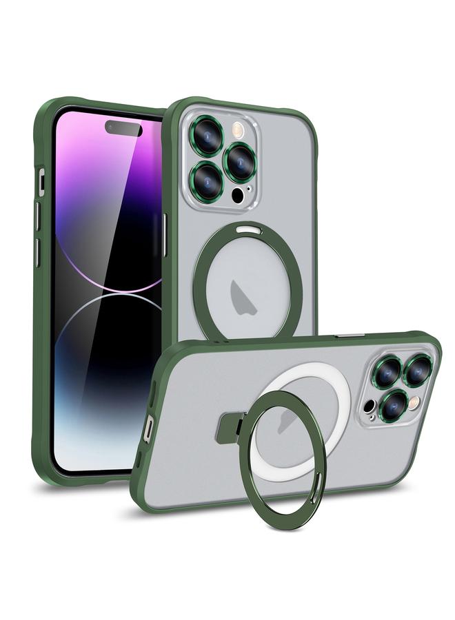 S-TOP Case For iPhone 12 Metal Eyes Series MagSafe Magnetic Holder Phone Case - Image 1