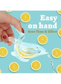 يقبست 2PCS Manual Lemon Squeezer, Bird Juicer Ergonomic Design, Acrylic Transparent Fruit Portable Hand Lime for Orange Citrus Kitchen Gadget  - Image 3